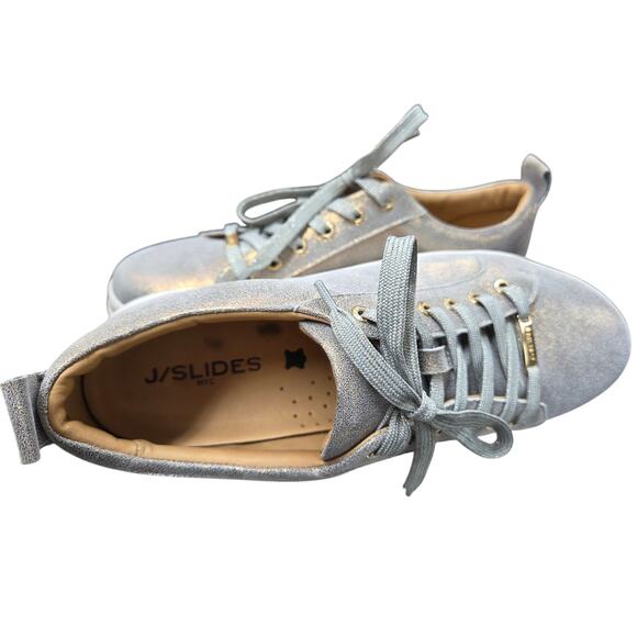 J/Slides Iridescent Platform Sneakers Size 10 - Picture 3 of 8